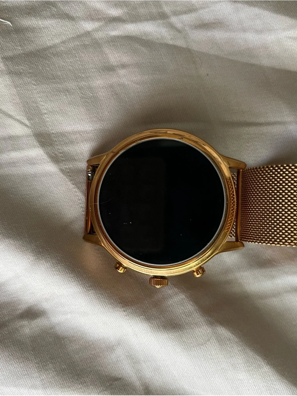 Fossil Rose Gold Mesh Strap Smart Watch